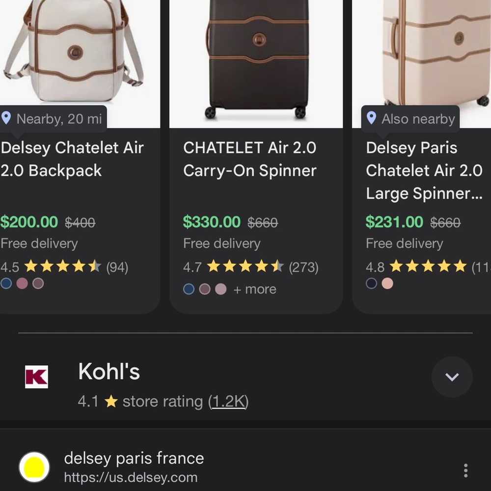 Price for 2-Cream and Brown Backpack Delsey France - Picture 11 of 16